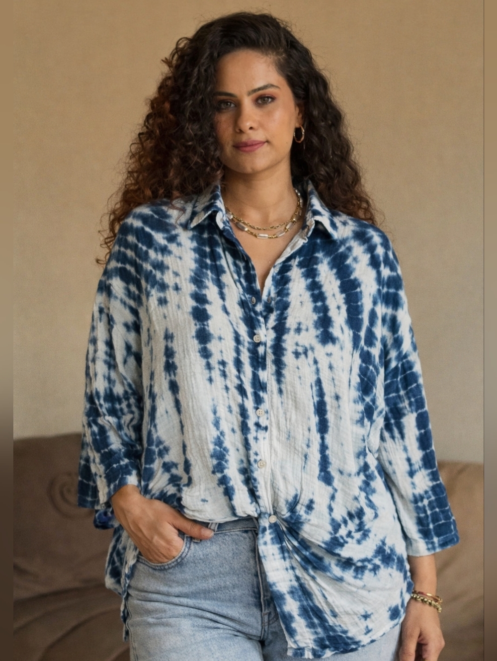 4OUR DREAMERS COTTON TIE DYE TOP!